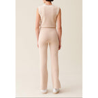 Pantalon Droit Fentes Cheville