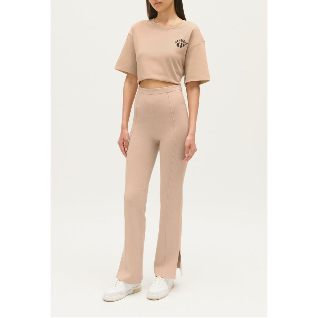 Pantalon Droit Fentes Cheville