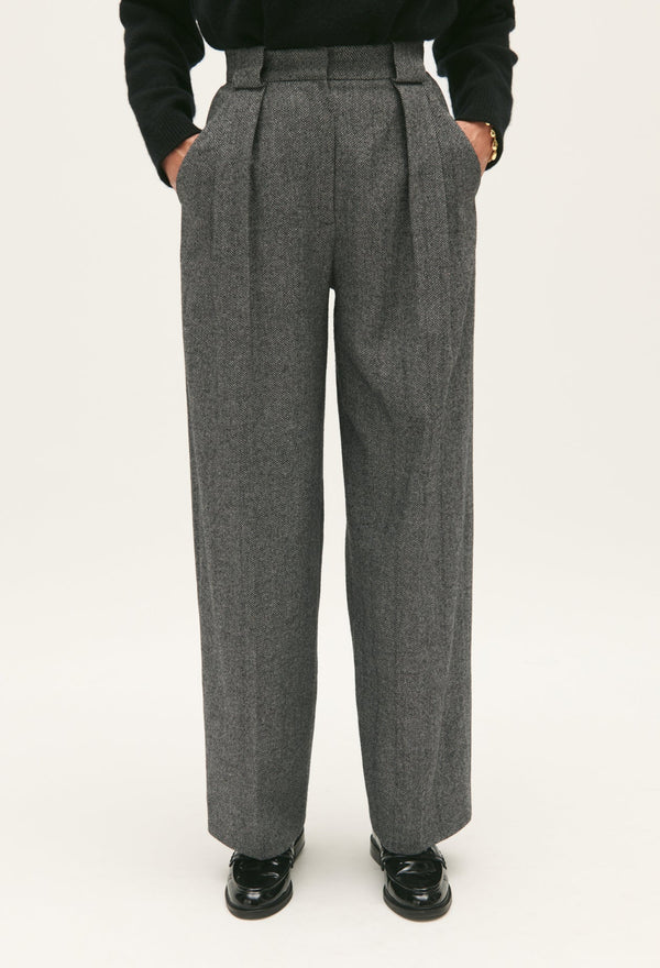 Trousers - Peggy Chevron - Two-tone