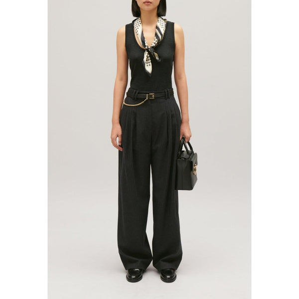 Heather Gray Wide Leg Pants