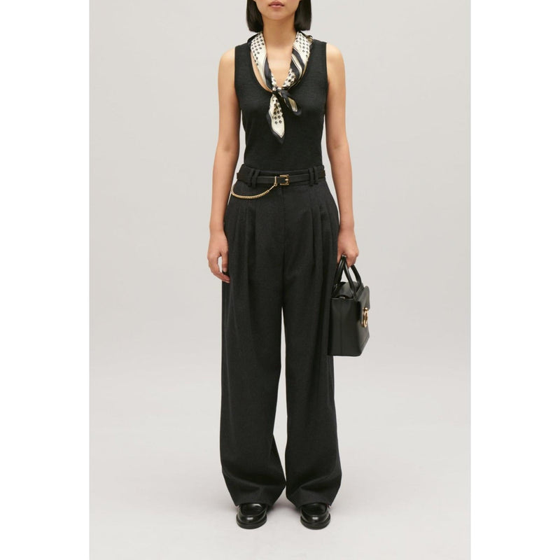 Heather Gray Wide Leg Pants