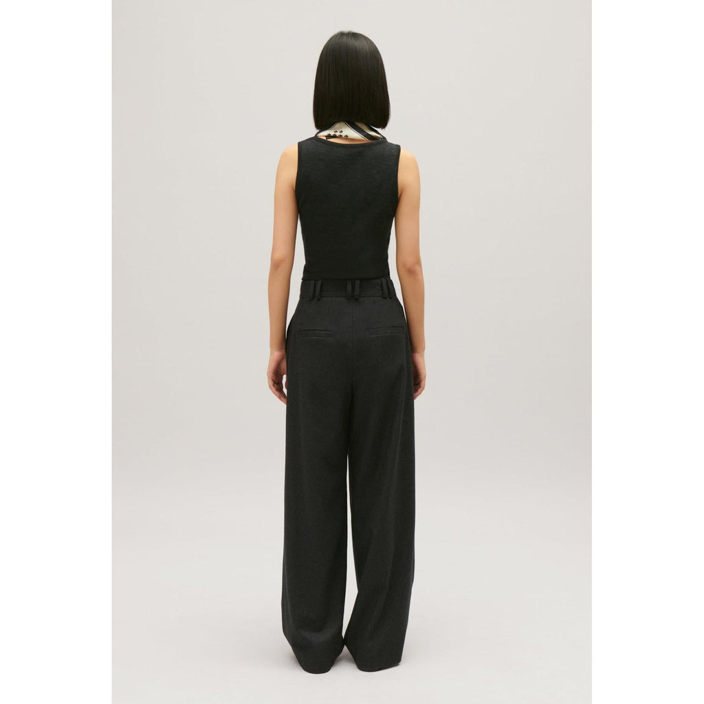 Heather Gray Wide Leg Pants