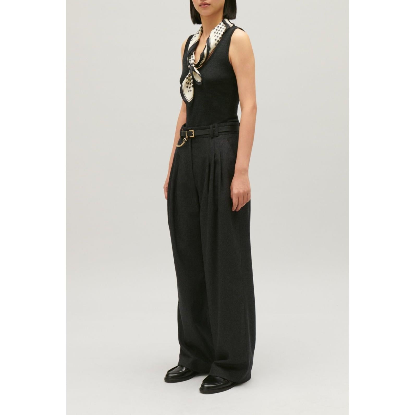 Heather Gray Wide Leg Pants
