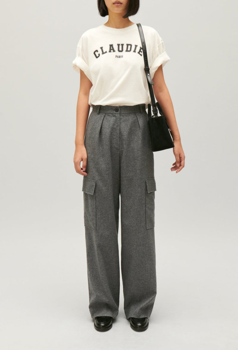 Claudie Pierlot - Pantalon - Palme - Gris Clair