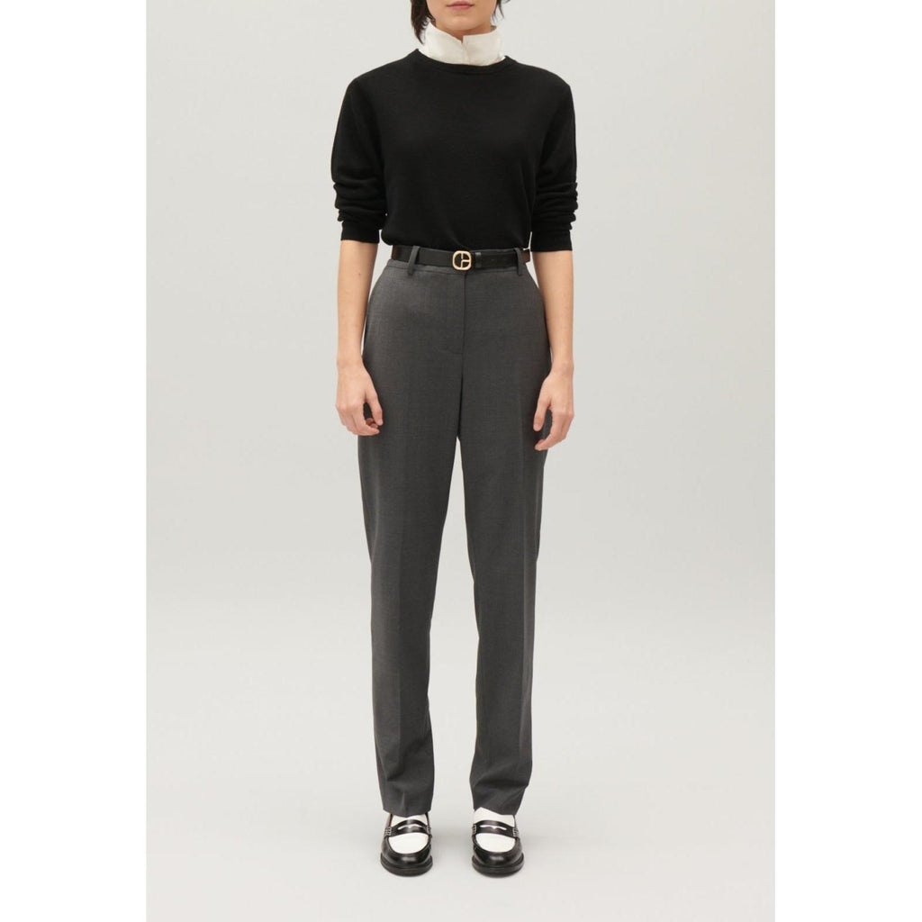 Pantalón de Traje Gris Jaspeado
