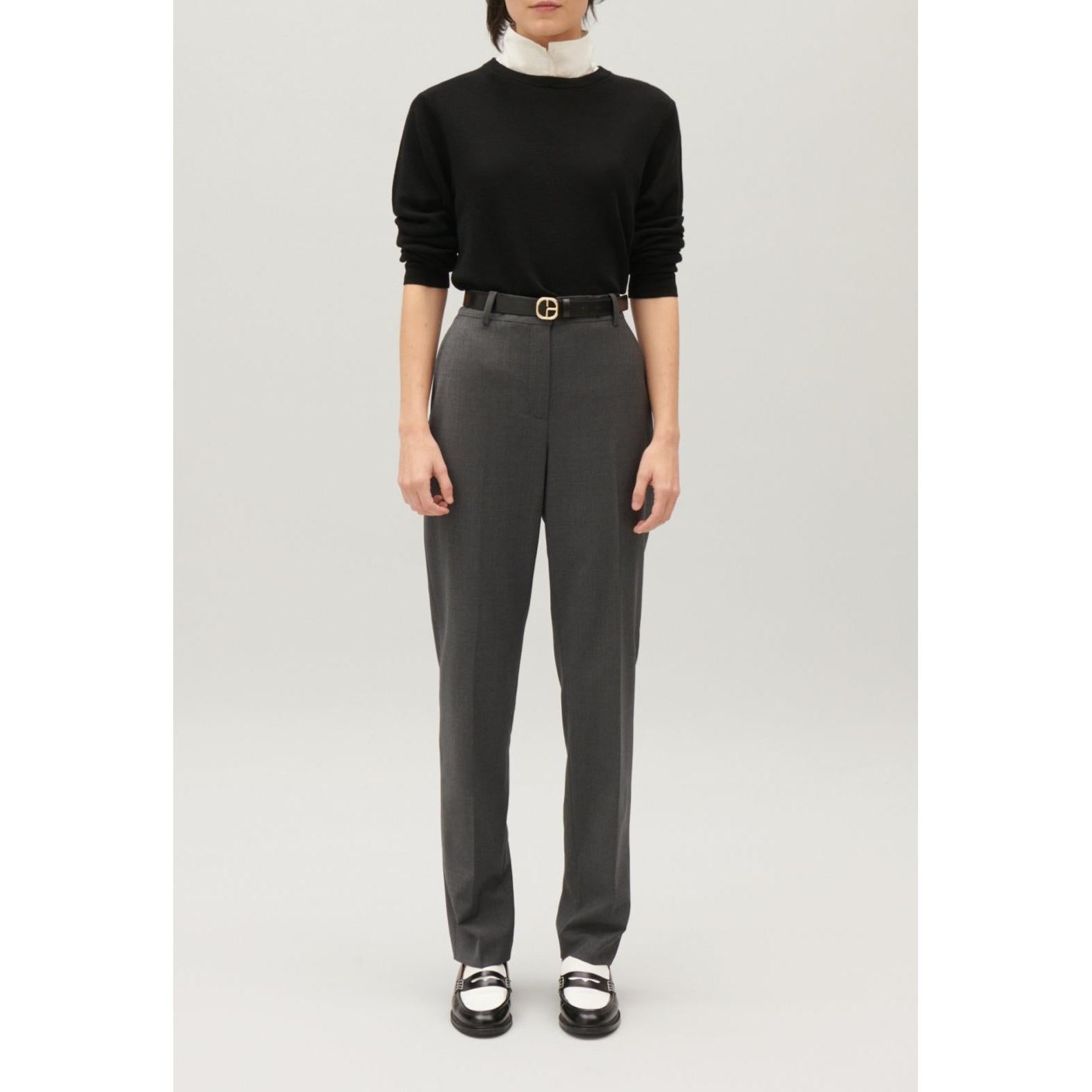 Pantalón de Traje Gris Jaspeado