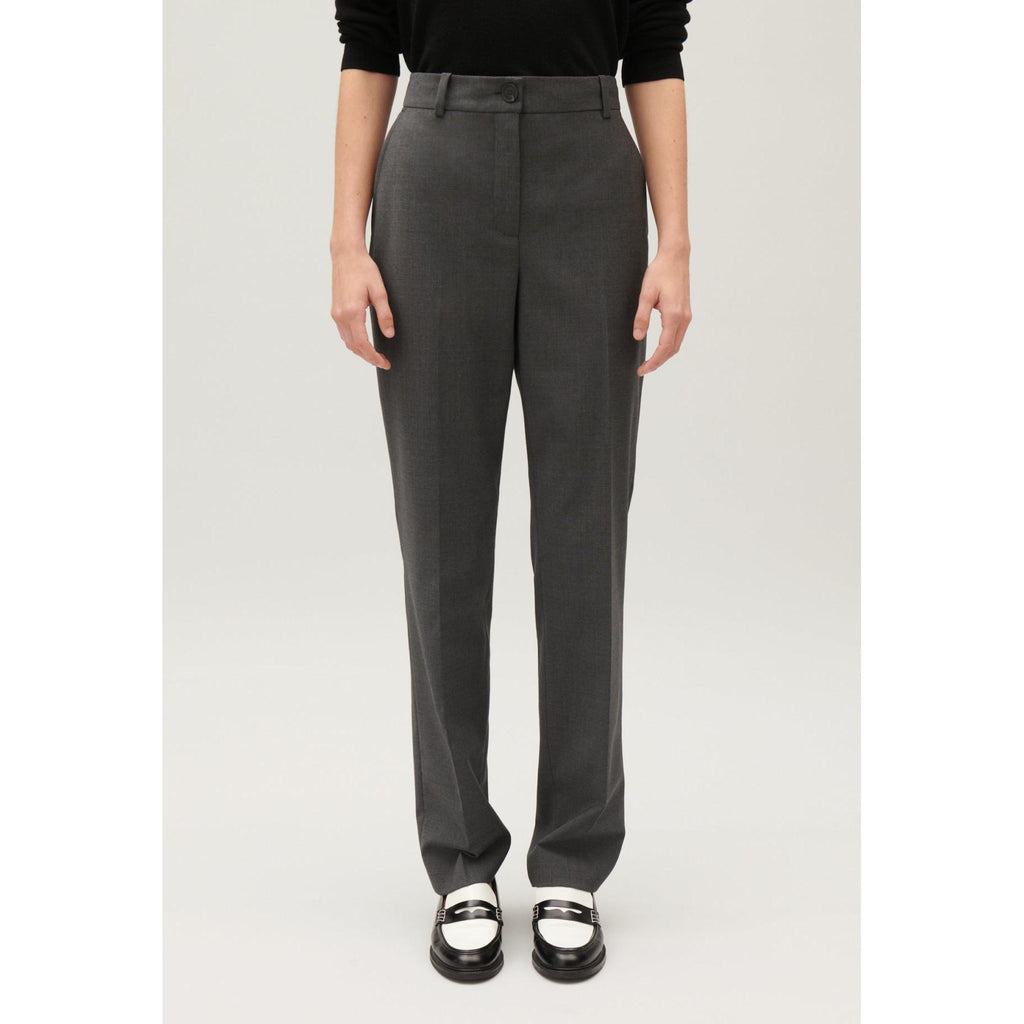 Pantalón de Traje Gris Jaspeado