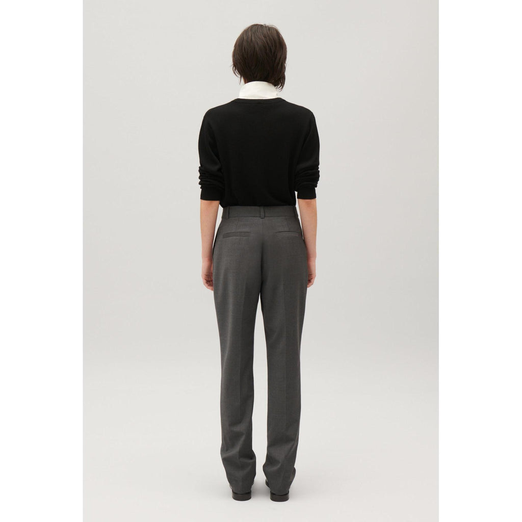 Pantalón de Traje Gris Jaspeado