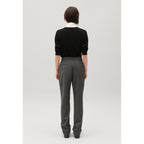 Pantalón de Traje Gris Jaspeado