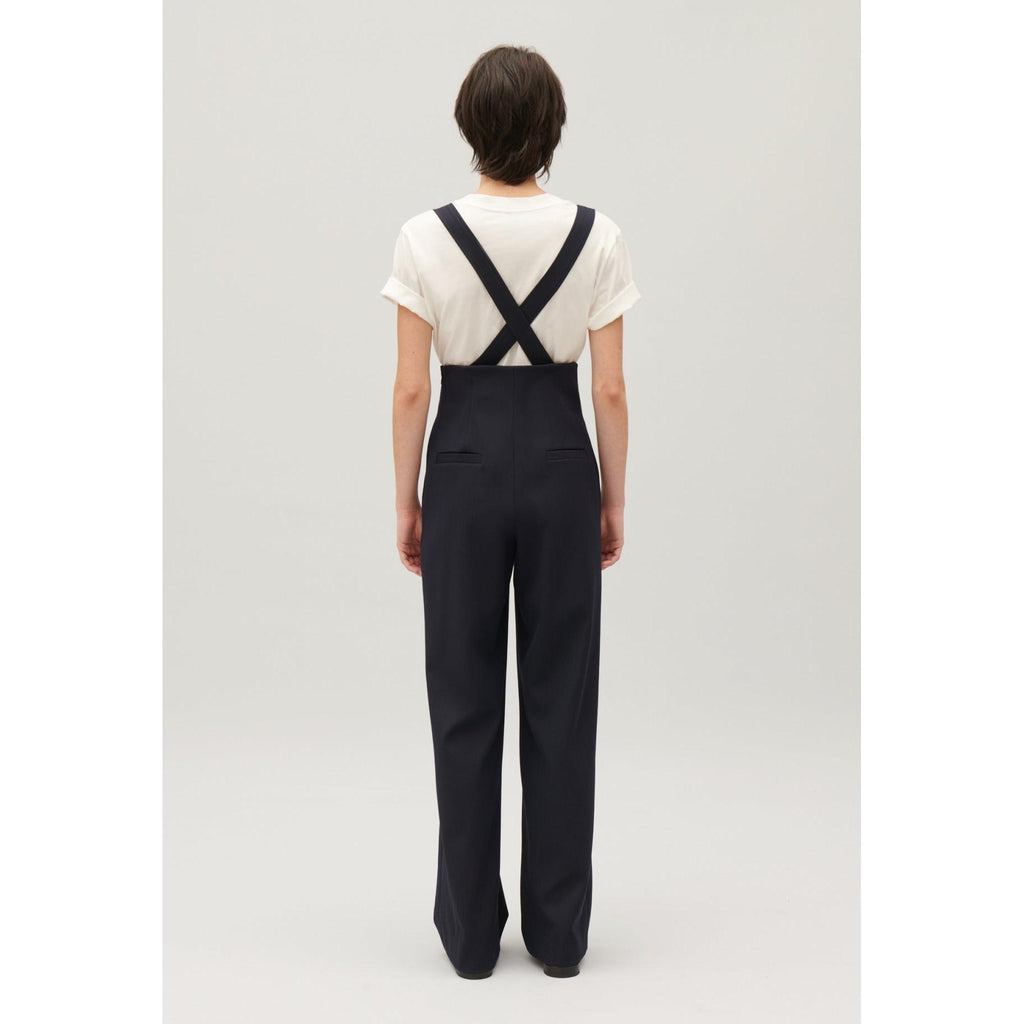 Pantalón Con Tirantes Azul Marino