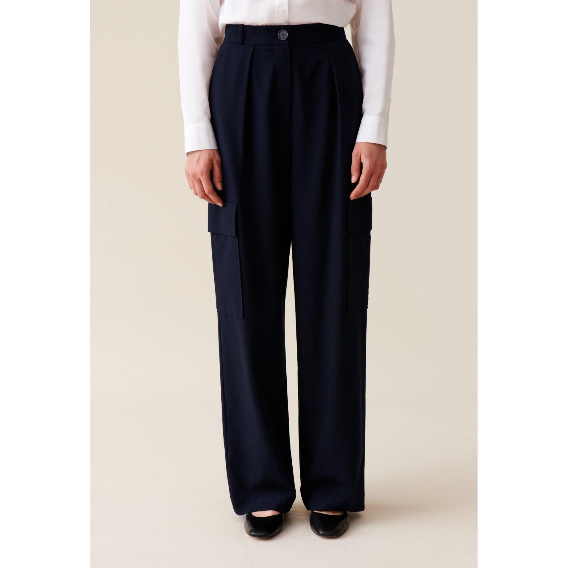 Navy Cargo Pants