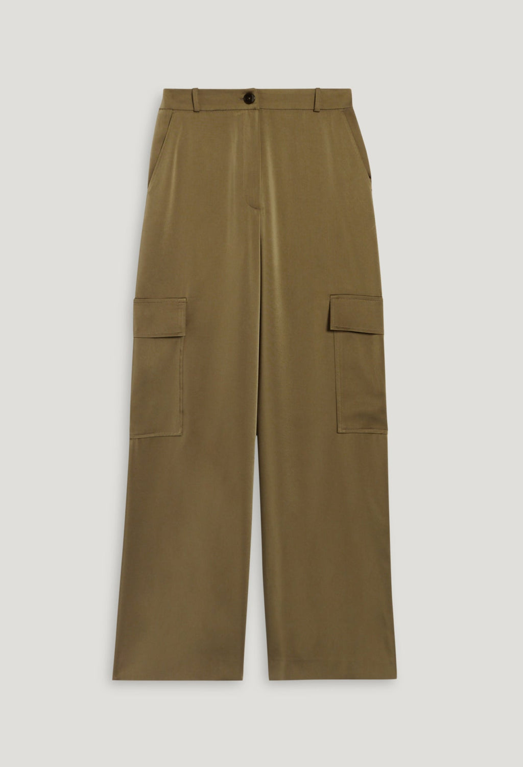 Trousers - Palmesatin - Khaki