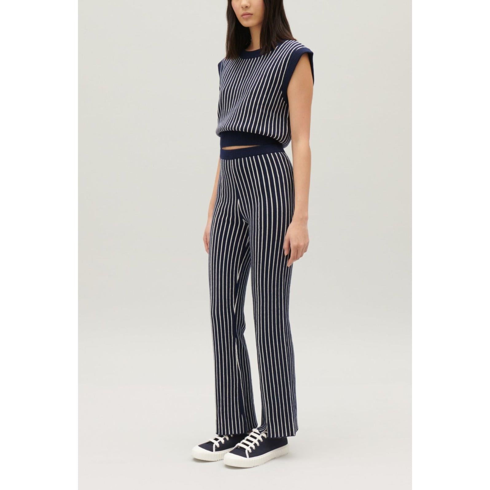 Striped Knit Trousers