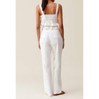 Pantalon Droit Brodé