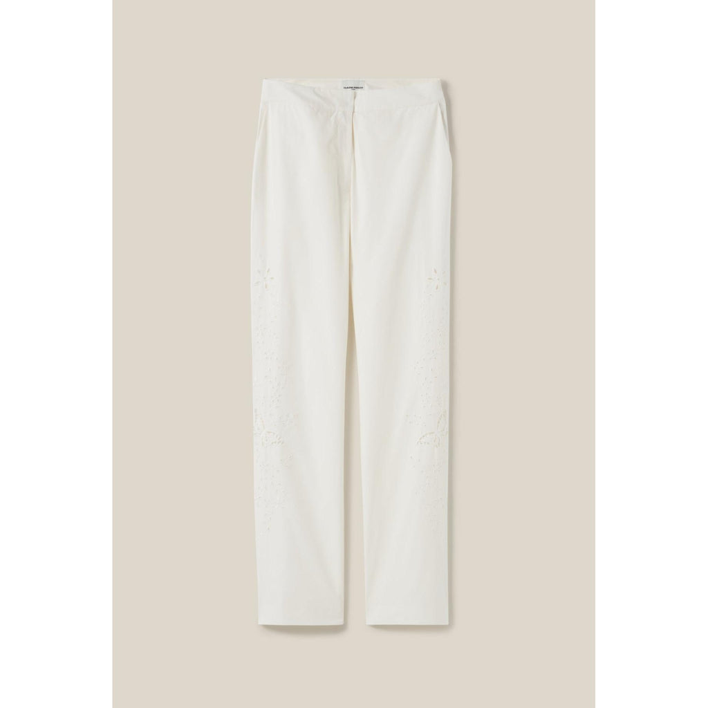 Pantalon Droit Brodé