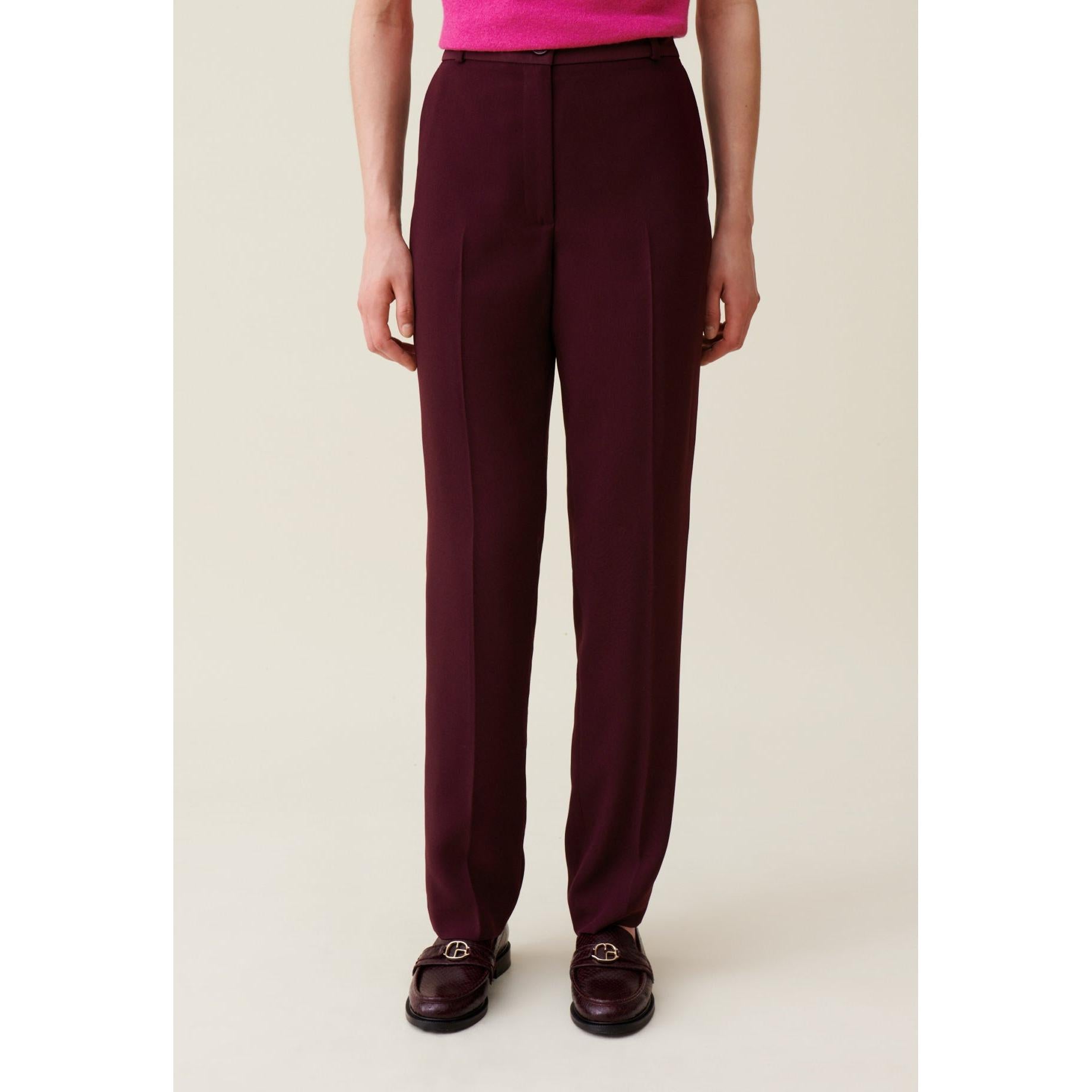 Cigarette Cut Tailored Trousers