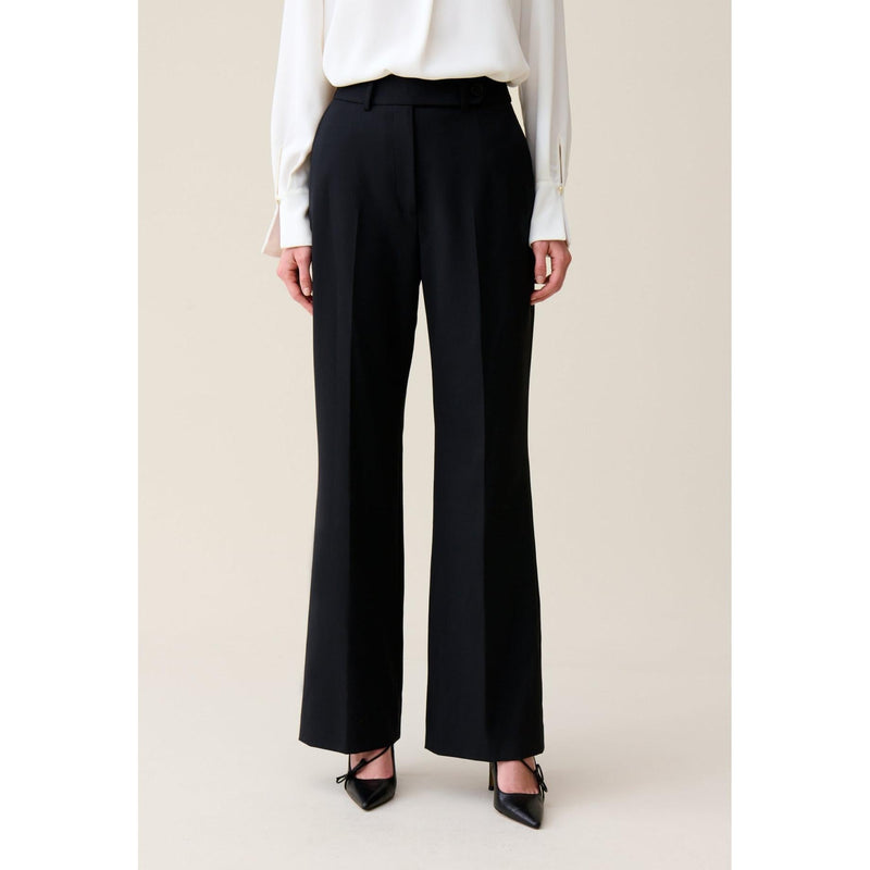 Navy Wool Suit Trousers