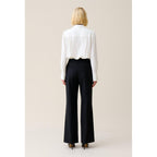 Claudie Pierlot - Pantalon Tailleur Laine Marine