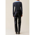 Straight Leather Pants