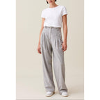 Claudie Pierlot - Light Gray Knit Wide Leg Pants