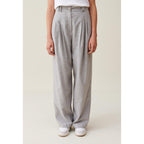 Claudie Pierlot - Light Gray Knit Wide Leg Pants