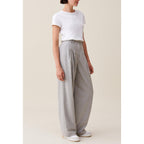 Claudie Pierlot - Light Gray Knit Wide Leg Pants