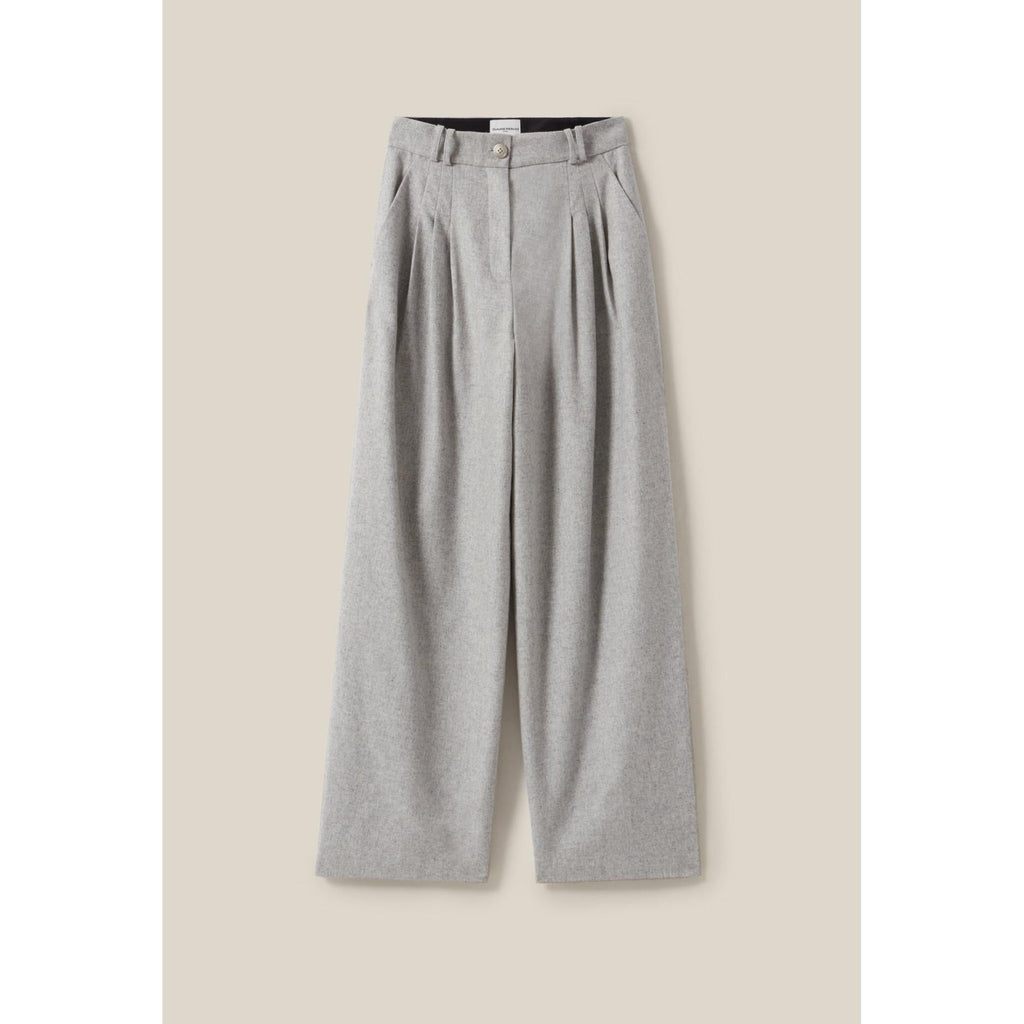 Claudie Pierlot - Light Gray Knit Wide Leg Pants