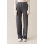 Grey Fluid Cashmere Trousers
