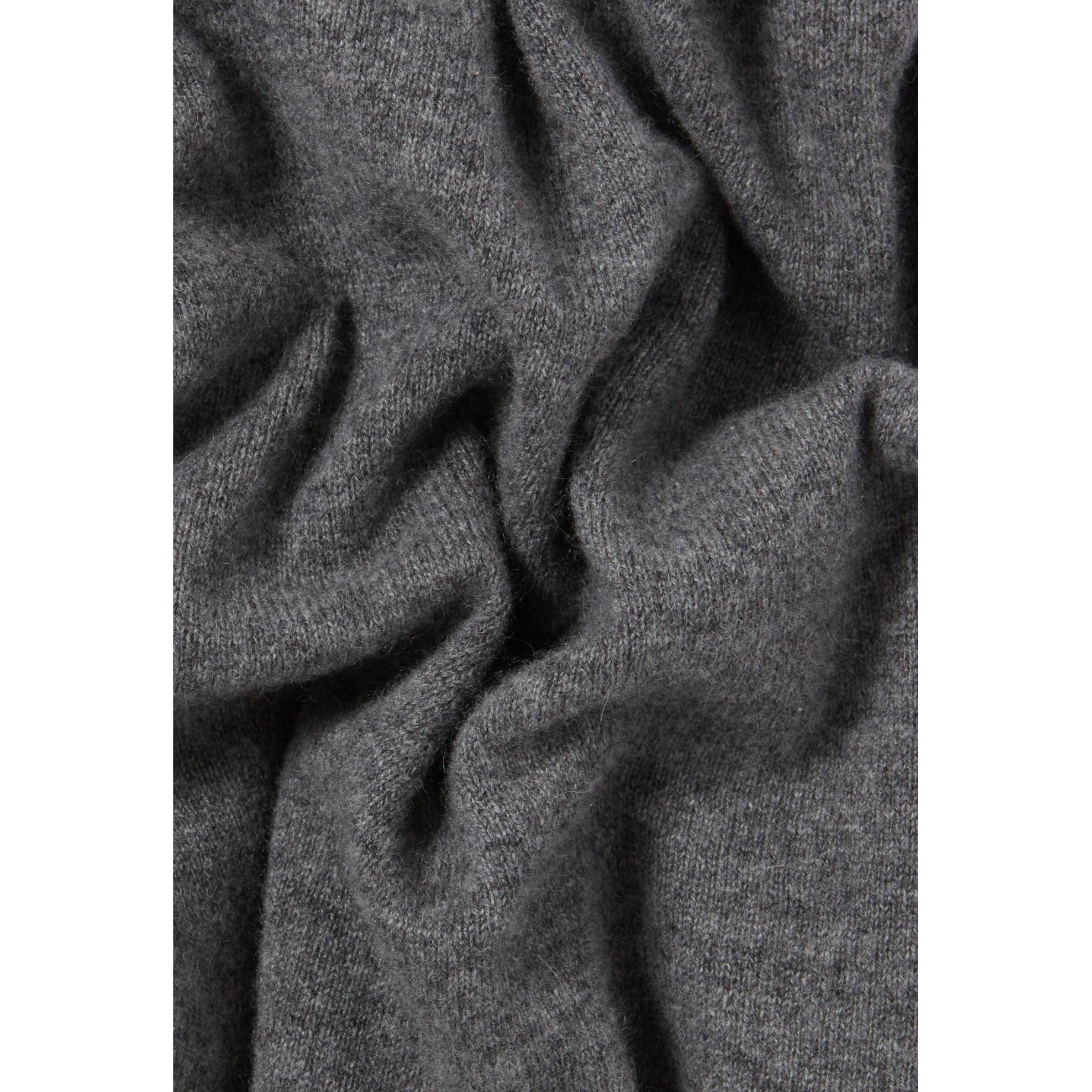 Grey Fluid Cashmere Trousers