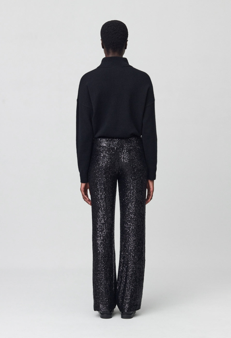 Pantalon Paillette Noir