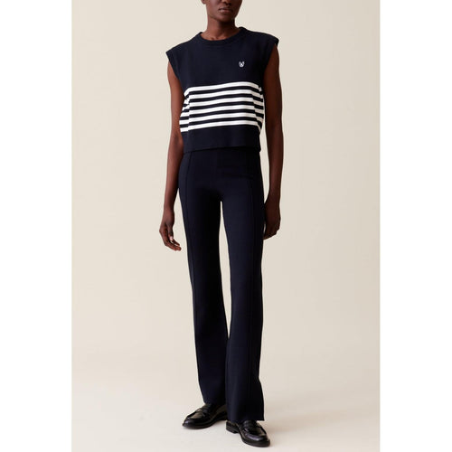Pantalon Maille Marine