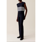 Navy Knit Trousers