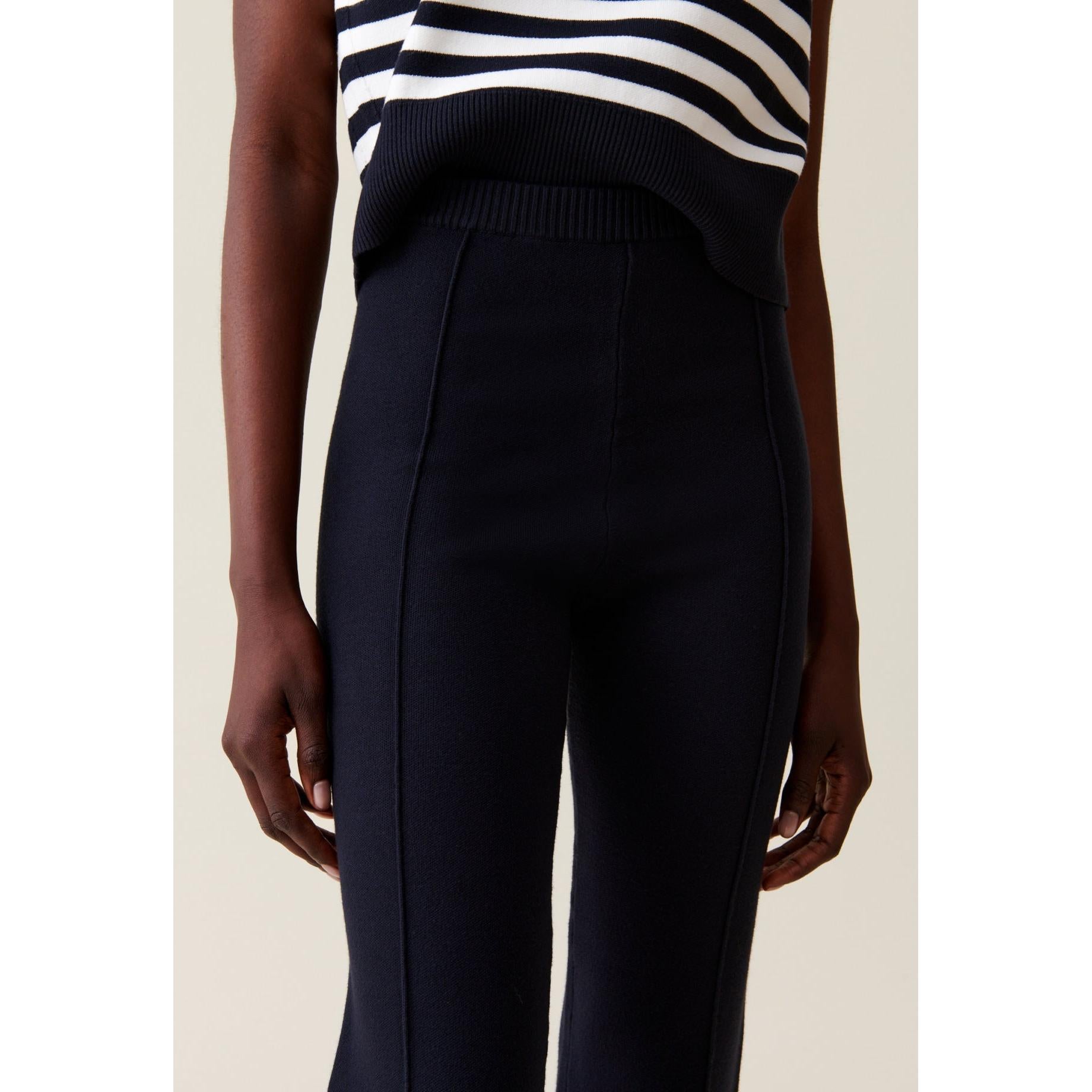 Pantalon Maille Marine