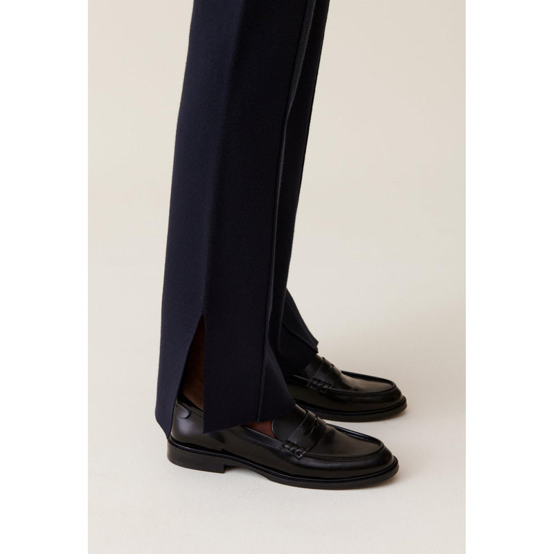 Navy Knit Trousers