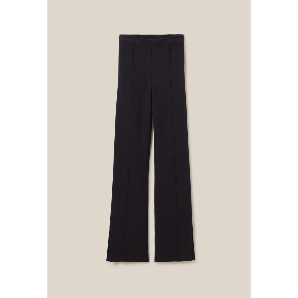 Navy Knit Trousers