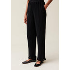 Pantalon Fluide Plissé Volanté