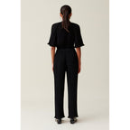 Claudie Pierlot - Pantalon Fluide Plissé Volanté