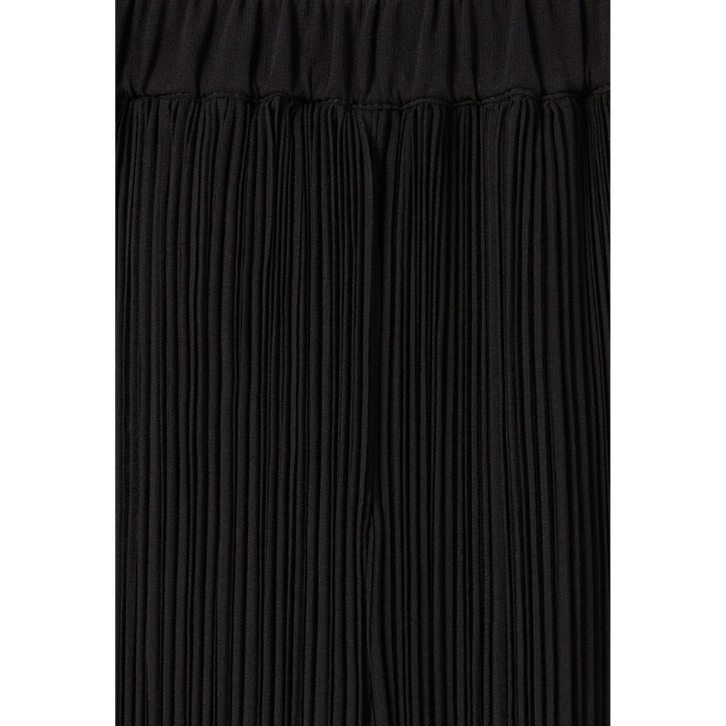 Pantalon Fluide Plissé Volanté