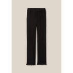 Pantalon Fluide Plissé Volanté