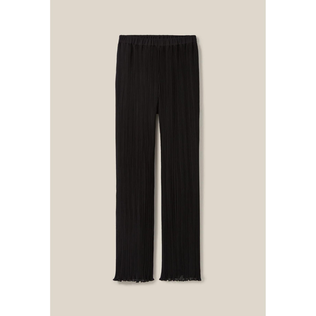 Claudie Pierlot - Pantalon Fluide Plissé Volanté