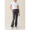Pantalón Flare Ajustado Gris