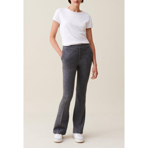 Pantalon Flare Près Du Corps Gris