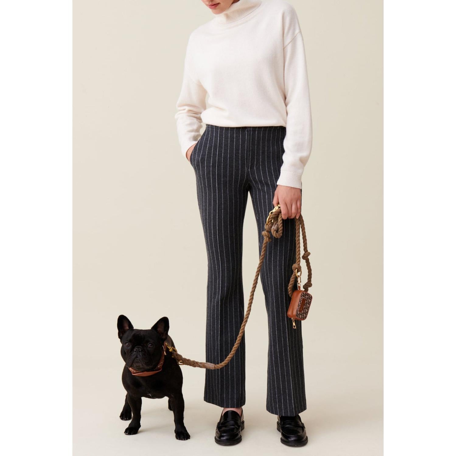 Pantalon Flare À Rayures