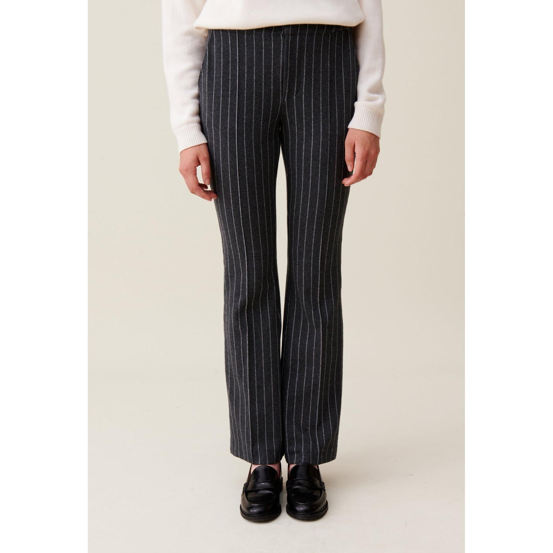 Pantalon Flare À Rayures