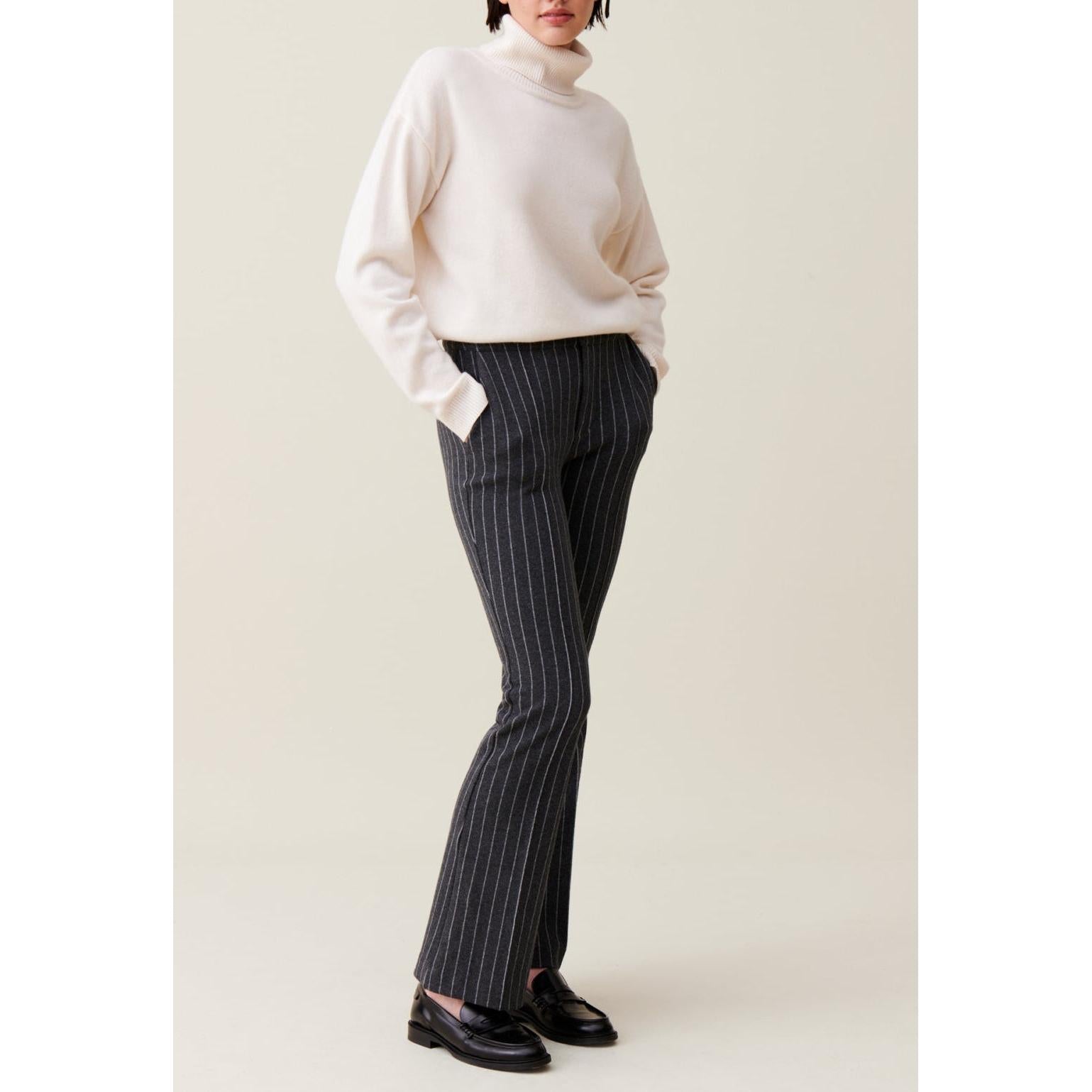 Pantalon Flare À Rayures