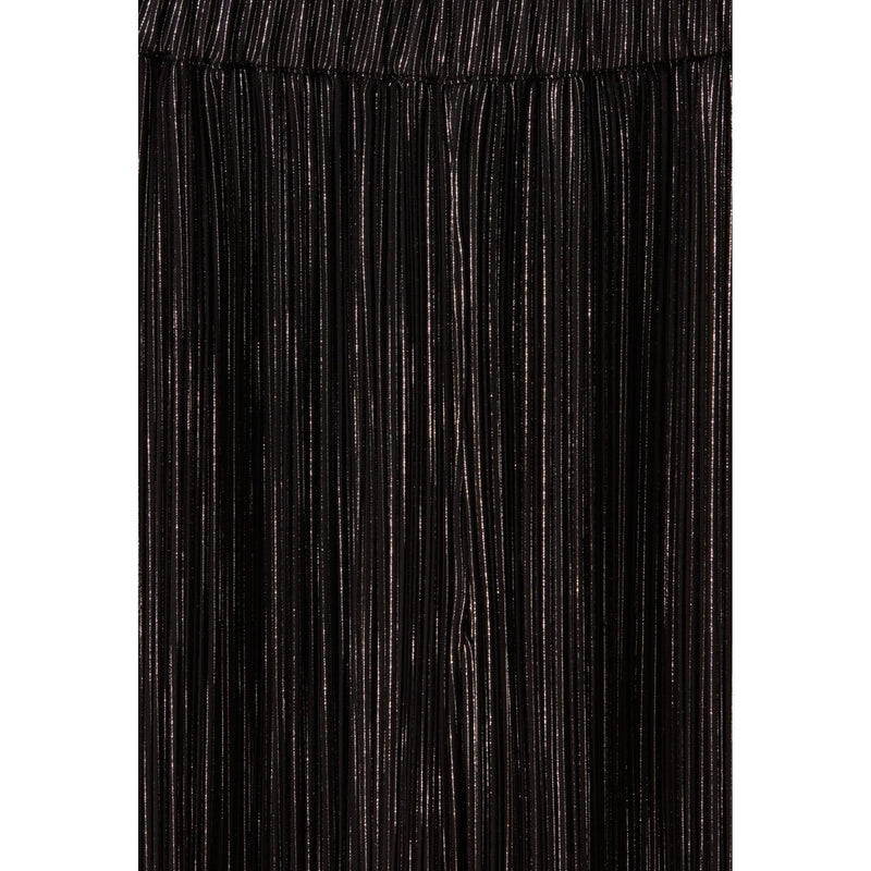 Pantalon Fluide Plissé Argenté