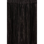 Silver Pleated Fluid Trousers