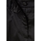 Pantalon Satiné Slim Droit Noir