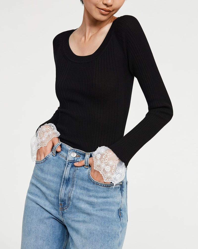 Claudie Pierlot - Midwest jumper - Negro