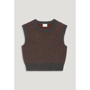 Pull Sans Manches Maille Rayée